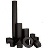 Ventis Single Wall Black Stove Pipe - Chimney Liner