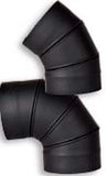 Ventis Black Chimney Elbows, Adjustable and Fixed - Chimney Liner